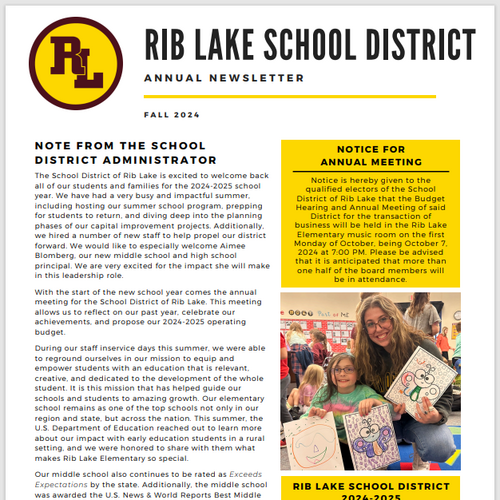 Image of District Newsletter Fall 2024